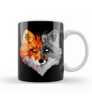 Fox Geo Sketch Kupa Bardak Porselen