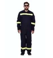 Alev Almaz Tulum Reflektörlü Koruyucu İş Tulumu Antistatik Yüksek Risk Alanlarına Uygun