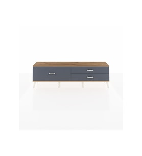 Arges TV Ünitesi 3 Çekmeceli  176x30x51 Çam-Çam/Antrasit