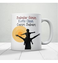 Canım Babam Baskılı Babalar Günü Kupa Bardak Kahve Kupa Bardak-Mod18
