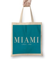 Miami Slogan Bez Çanta Uzun Saplı