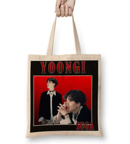Suga Yoongi Bts Bez Çanta Uzun Saplı