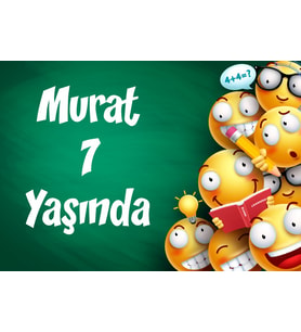 Emojiler Doğum Günü Afişi 35X50 cm