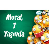 Emojiler Doğum Günü Afişi 35X50 cm