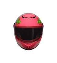 Motosiklet Ve Bisiklet Çocuk Kaskı Full Face Pp Material Abs Çocuk Kask Dino Pembe