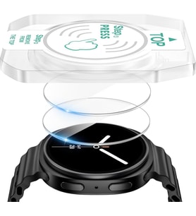 Samsung Galaxy Watch 9/8 44mm Kolay Uygulama Aparatlı Cam Ekran Koruyucu 01