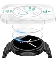 Samsung Galaxy Watch 9/8 44mm Kolay Uygulama Aparatlı Cam Ekran Koruyucu 01