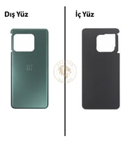 One Plus One Plus 10 Pro Yeşil Arka Kapak Arka Cam Batarya Kapağı Lazer Kesim Kapak Pil Kapağı Back Cover