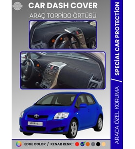 TOYOTA AURİS (2006-2012) Torpido Örtüsü Ön Göğüs Halı Torpido Koruma Tam Uyum UV Koruma Kolay Montaj
