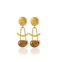 Kadir Jewellery 22 Ayar Altın Kaplama Vintage Küpe -El İşçiliği Ve Hipoalerjenik Küpe