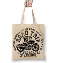 Vintage Motosiklet Bez Çanta Uzun Saplı