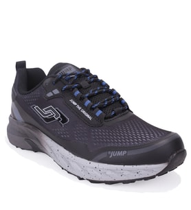 Jump 30519 Siyah Gri Ortopedik Ortopedik Günlük Erkek Spor Ayakkabı (Siyah-Gri)