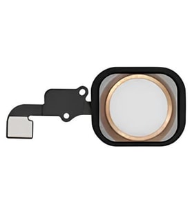 iPhone 6 PLUS Home Tuşu Flex GOLD - Lastikli Çerceveli