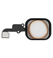 iPhone 6 PLUS Home Tuşu Flex GOLD - Lastikli Çerceveli