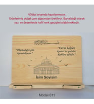 Münzevi Masaüstü Ahşap Rahle/Tablet/Kitap Tutucu-Model011