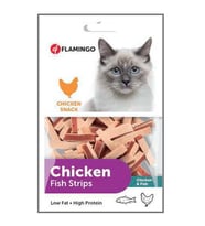 Flamingo Chicken Fish Strips Tavuk ve Balık Etli Kedi Ödülü 85 Gr