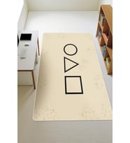 Modern Dijital Baskı Kaymaz Taban Çocuk ve Genç Odası Halısı H0534