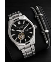 Quantum Otomatik Mekanizma Sapphire Cizilmez Cam Çelik Kordon 10 Atm Erkek Kol Saat EMG.1192.350