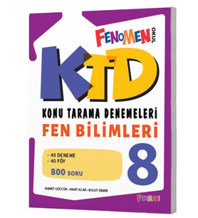 FENOMEN 8.SINIF FEN BİLİMLERİ KONU TARAMA DENEMELERİ