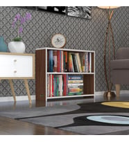 Kenzlife kitaplık süper ga 060*80*19 cvz 2 katlı tek bölme ofis mutfak banyo dolabı arkalıksız (Karışık)