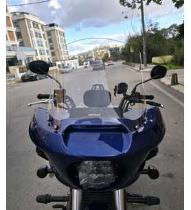 MOTOCAM Musatti King Pow 250 Ön Cam 2026-2027 Model 39cm Şeffaf Renkli 4mm