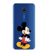 Xiaomi Redmi 8A Uyumlu Kapak Mickey Mouse Tasarımlı Şeffaf Silikon Kılıf