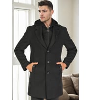 PLT9406 DEWBERRY ERKEK PALTO-ANTRASİT