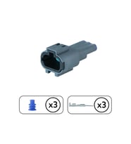 İş Makinası Dişi Soket 3 Pin Kablosuz