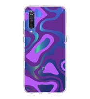 Xiaomi Mi 9 Uyumlu Kapak  Renkli Desen Tasarımlı Şeffaf Silikon Kılıf