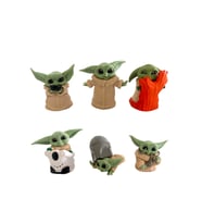 Star Wars Baby Yoda Grogu Mandalorian Bebek Yoda Oyuncak Seti 6lı (Çok Renkli)