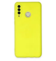 Durukar® Huawei P30 Lite Kılıf Nano içi Kadife Silikon - Sarı