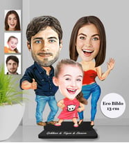 Kişiye Özel Aile Ahşap Eco Biblo -24
