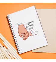 Baba Çocuk ( En Güvenli Yer Senin Yanın ) Tasarımlı Defter Kişiye Özel