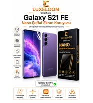 LUXELLOOM Galaxy S21 FE Nano Şeffaf Ekran Koruyucu