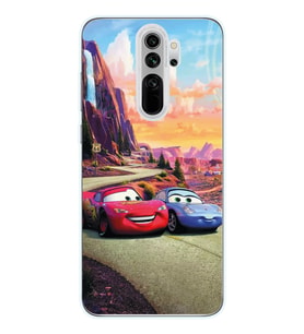 Xiaomi Redmi Note 8 PRO Uyumlu Şimşek Mcqueen Tasarımlı Şeffaf Telefon Kılıfı