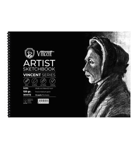 Vincent Artist Sketchbook White 120 gr 25x35 cm 15 Sayfa 