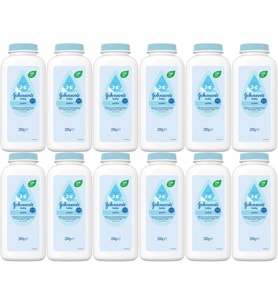 Johnsons Baby Bebek Pudrası 200GR Klasik (%99 Doğal) (12 Li Set)