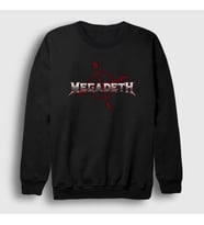 Presmono Unisex Siyah Logo V2 Megadeth Sweatshirt 292778tt
