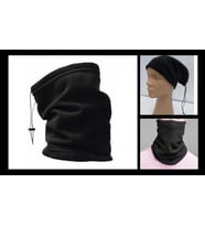 Siyah Polar Boyunluk Bere Unisex