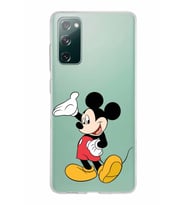 Samsung Galaxy S20 FE Kapak Mickey Mouse Tasarımlı Şeffaf Silikon Kılıf