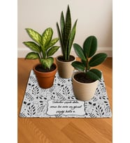 Valerine Life Çiçek Saksı Matı Salon Balkon Bitkileri Zemin Koruyucu Saksı Altlığı 60x60cm 27250624