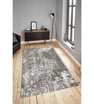 Dijital Baskılı Yıkanabilir Kaymaz Modern Renkli Salon Halısı Mutfak Halısı Yolluk ND-HY-1027 (Gri)