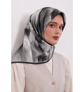 Lesscarves Pamuk İpek Eşarp Batik Desenli LS2204