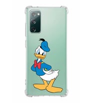 Samsung Galaxy S20 Fe  Köşe Korumalı Antişok Kapak Donald Duck Tasarımlı Şeffaf  Kılıf