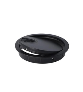 Mat Siyah Boyalı Zamak Kablo Kapağı 80 Mm