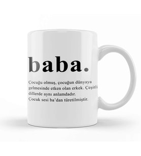 Babalar Günü Babaya Hediye Kupa Bardak Porselen