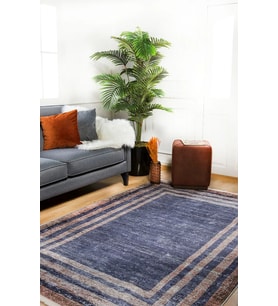 Dijital Kaymaz Yıkanabilir Mavi Modern Salon Halısı Mutfak Halısı Koridor Halısı Yolluk HLN1193