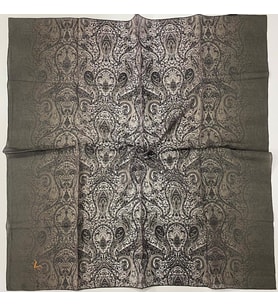 Mandala Desen Elegante Seri Eşarp Eşarp Askısı ile Birlikte 100x100 cm Vizon Kre