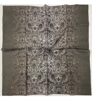 Mandala Desen Elegante Seri Eşarp Eşarp Askısı ile Birlikte 100x100 cm Vizon Kre