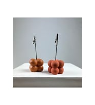 Bubble Not Tutucu 2'li Set ( Terracota - Meşe )